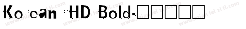 KoreanCHD Bold字体转换 KoreanCHD Bold字体转换